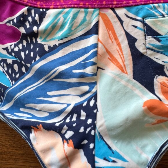 ATHLETA GIRL Paradise Splash Bikini & Shorts Girls XS 6 Athletic Swim Set - Picture 7 of 15